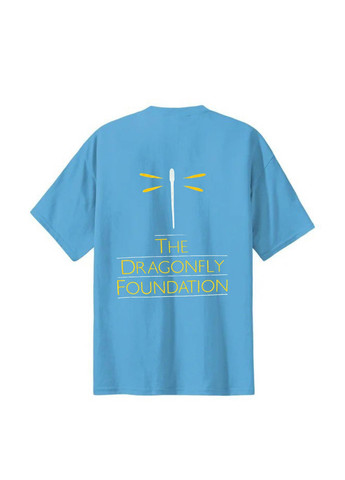 Голубая летняя футболка Jerzees