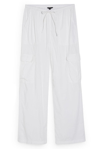 Белые кэжуал летние карго брюки C&A