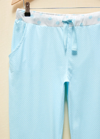 Голубые домашние демисезонные брюки LC Waikiki