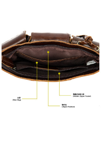 Мужская кожаная сумка-бананка 23,5х13х3 см Vintage (252130491)