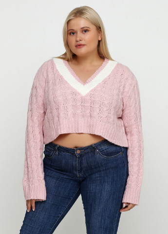 Розовый демисезонный пуловер пуловер Boohoo Boutique