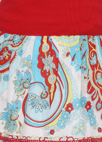 Красная кэжуал с рисунком юбка Takavar клешированная