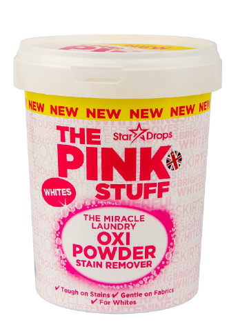 Плямовивідник для білої білизни Oxi Powder Stain Remover Whites 1 кг The Pink Stuff (252746417)