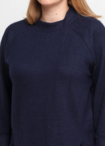 Темно-синий демисезонный свитер Miss Moda