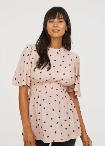 Пудровая блуза H&M