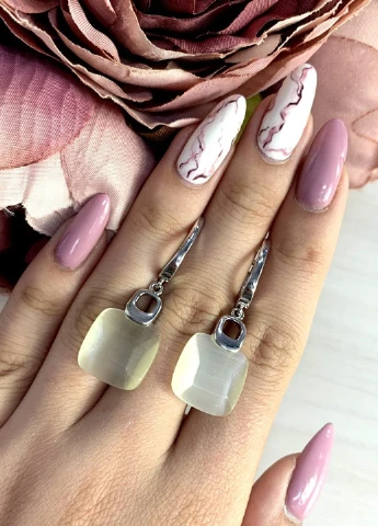 Серьги Silver Flame (152533667)
