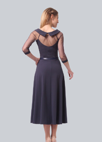 Сиреневое деловое платье Agata Webers однотонное