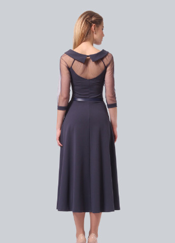 Сиреневое деловое платье Agata Webers однотонное