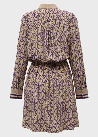 Бежевое кэжуал платье Gant с логотипом