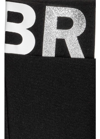 Черные кэжуал демисезонные со средней талией брюки H&M