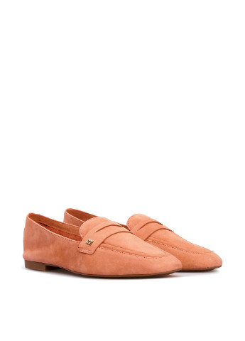 Оранжевые женские кэжуал туфли на низком каблуке - фото