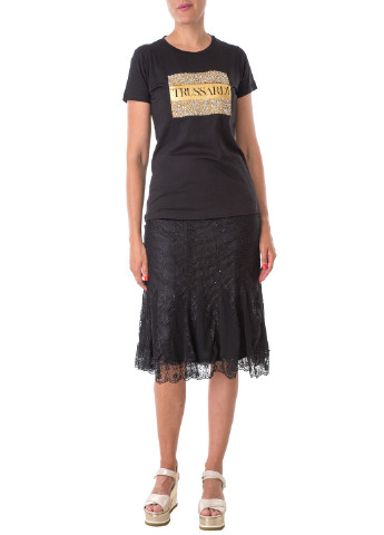 Черная однотонная юбка Tuzzi