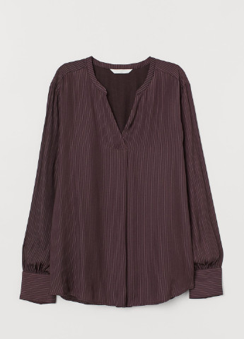 Темно-фиолетовая демисезонная блуза H&M