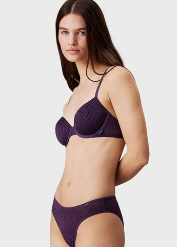 Фиолетовый корбей бюстгальтер Calvin Klein с косточками полиамид