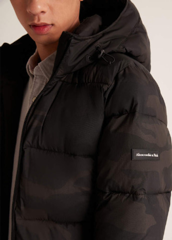 Оливкова (хакі) демісезонна куртка Abercrombie & Fitch
