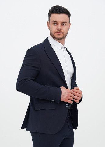 Темно-синій демісезонний костюм (піджак, штани) брючний Trend Collection