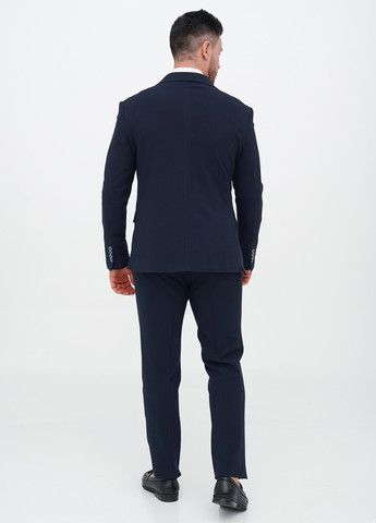Темно-синій демісезонний костюм (піджак, штани) брючний Trend Collection