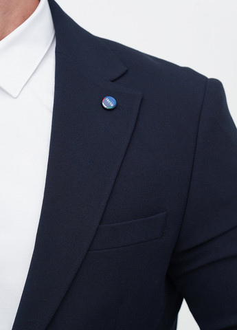 Темно-синій демісезонний костюм (піджак, штани) брючний Trend Collection