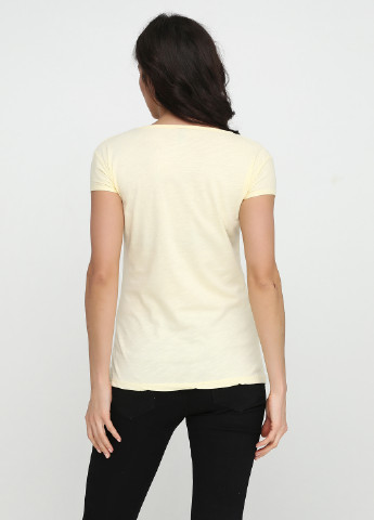 Блідо-жовта літня футболка Spora