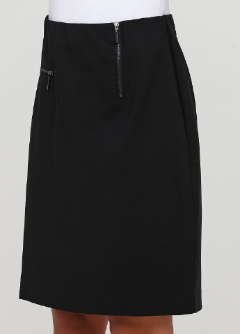 Черная офисная однотонная юбка BRANDTEX COPENHAGEN карандаш