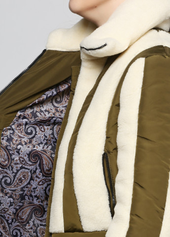 Оливкова (хакі) зимня куртка Eva