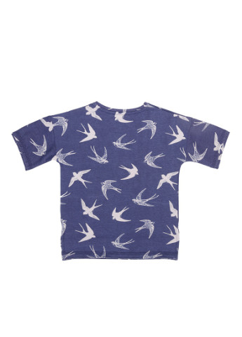Синяя демисезонная футболка для мальчика Фламинго Текстиль