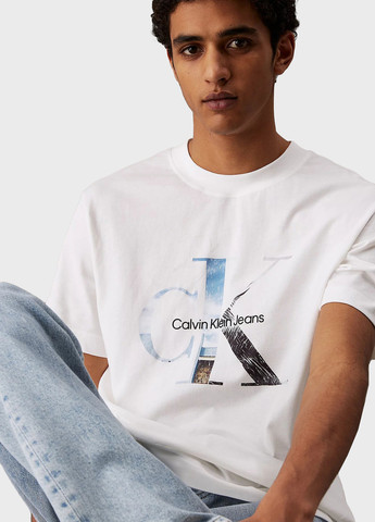 Белая футболка Calvin Klein Jeans