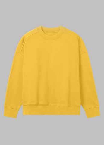 Жовтий світшот H&M однотонний без декору (306380310)