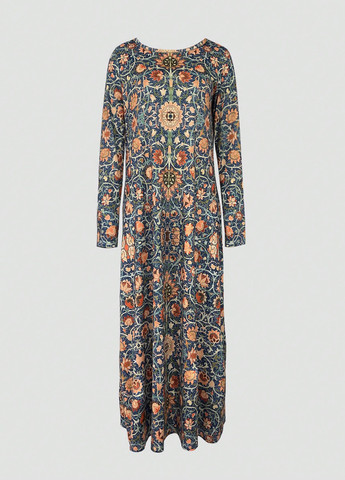 Комбінована кежуал сукня а-силует SHEIN з квітковим принтом