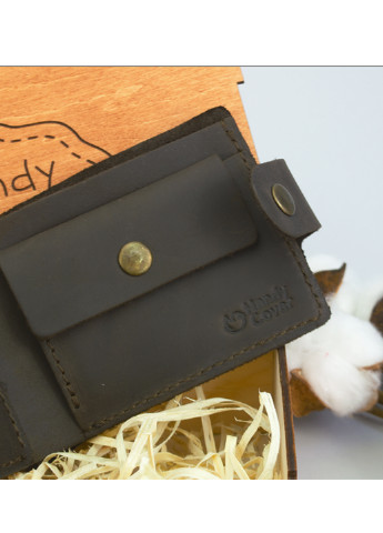 Подарунковий набір чоловічий в коробці №42 (коричневий) ремінь, портмоне, обкладинка ID паспорт HandyCover (251368503)