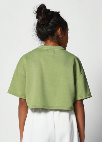 Светло-зеленая летняя футболка SHEIN