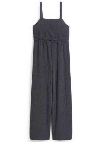 Комбинезон C&A комбинезон-брюки однотонный тёмно-серый кэжуал полиэстер