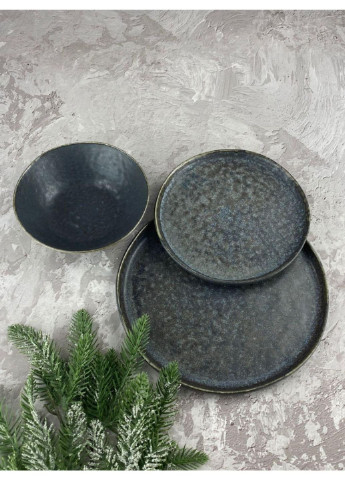 Тарелка Космос JM-1535-B 21 см серая Olens (253614799)