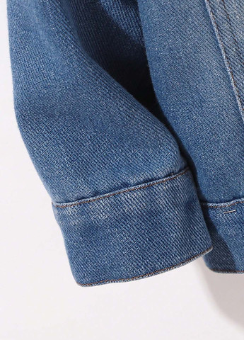 Темно-блакитна демісезонна куртка SHEIN