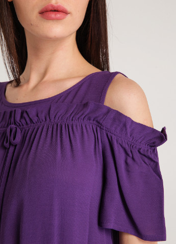 Темно-фіолетова літня блуза BGN