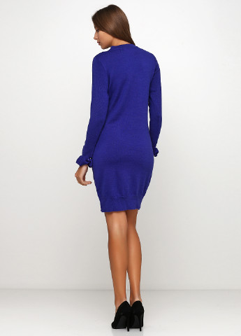 Синее кэжуал платье платье-свитер By Very однотонное