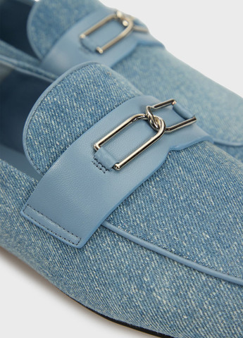 PRPY Туфлі лофери темно-блакитний з натуральна шкіра, текстиль, китай — літо (334684269)