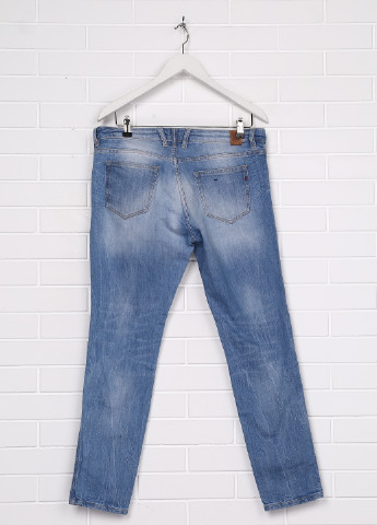 Синие демисезонные прямые джинсы Replay