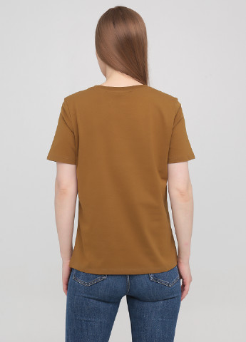 Светло-коричневая летняя футболка Minimum