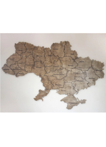 Карта Украины настенная ручной работы из дерева (03573828-De) Francesco Marconi (251328983)