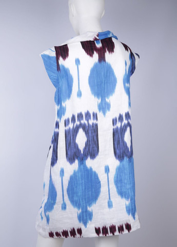 Комбинированное кэжуал платье оверсайз Caramelo с абстрактным узором