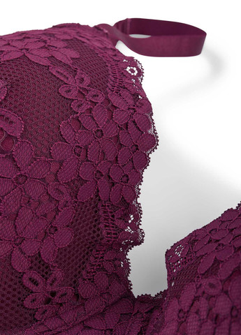 Бордовий балконет бюстгальтер C&A з кісточками поліамід, мереживо