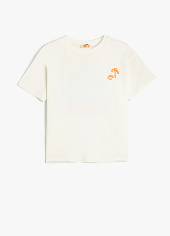 Біла літня футболка KOTON