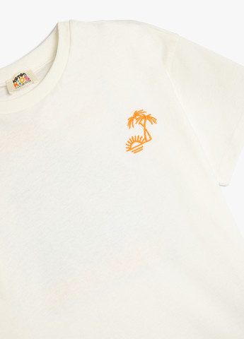 Біла літня футболка KOTON