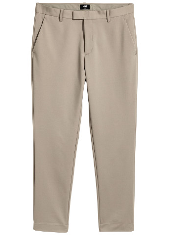 Фисташковые кэжуал демисезонные прямые брюки H&M