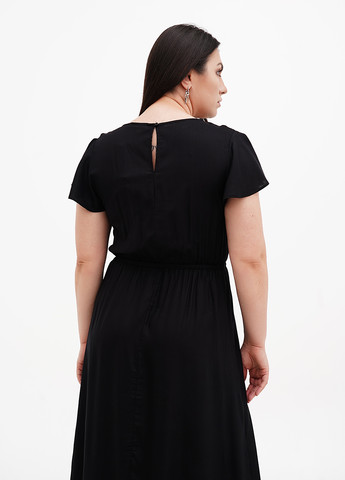 Черное кэжуал платье клеш Calliope однотонное