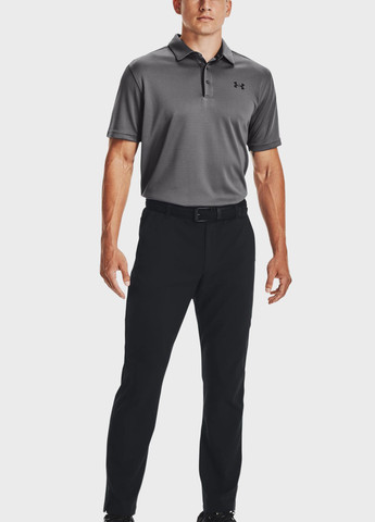 Серая футболка-поло для мужчин Under Armour с логотипом