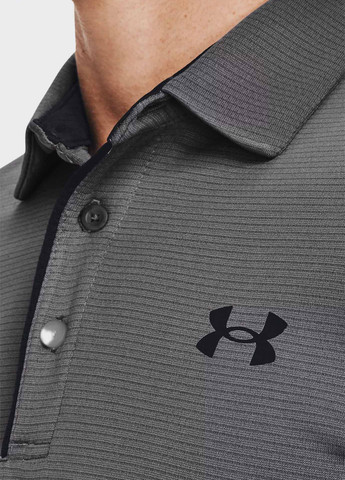 Серая футболка-поло для мужчин Under Armour с логотипом
