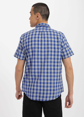 Голубой кэжуал рубашка в клетку Lee