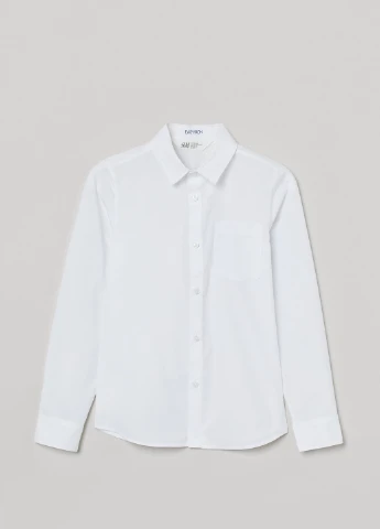 Молочная классическая рубашка H&M